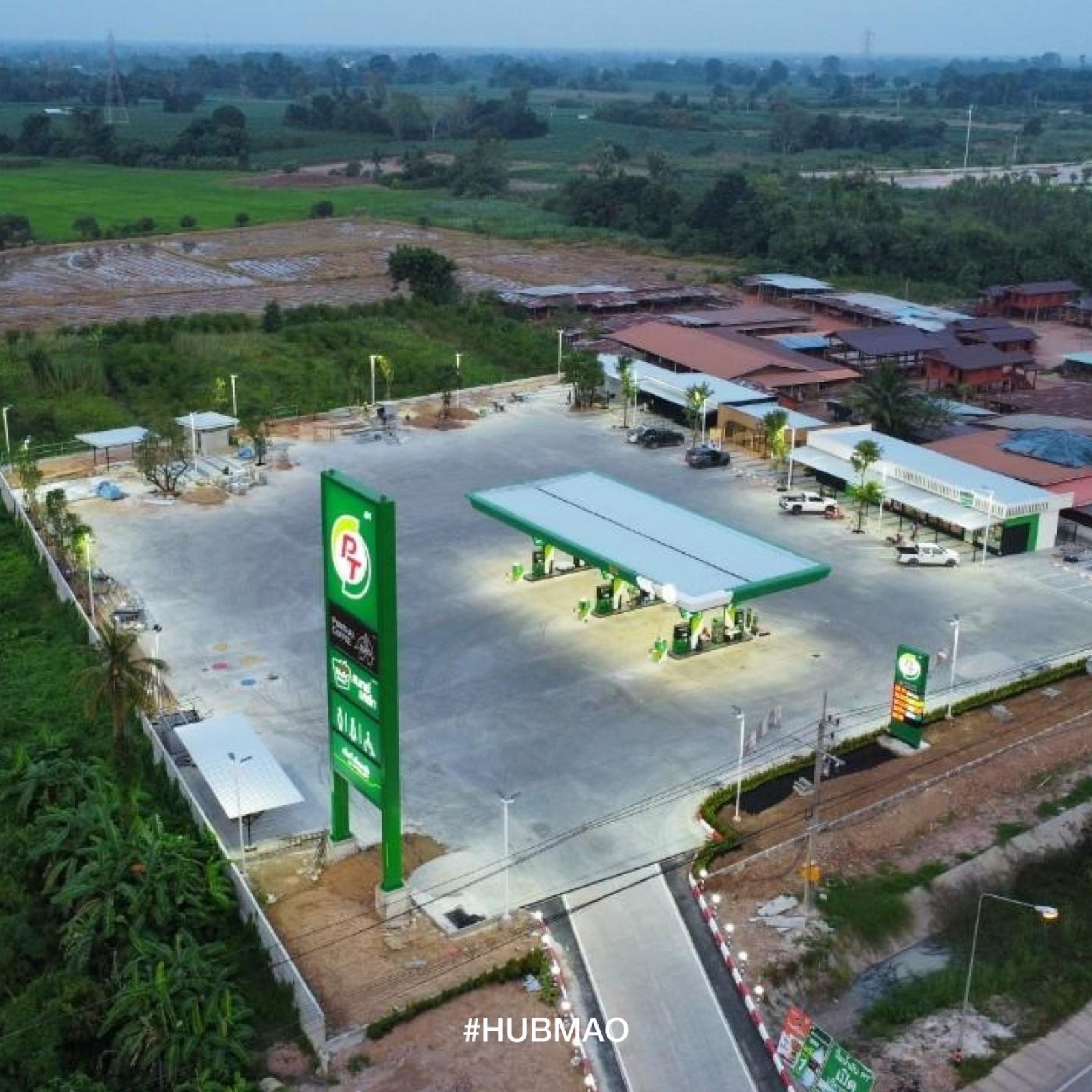 ก่อสร้างปั๊ม PT เกาะคา ลำปาง 2024